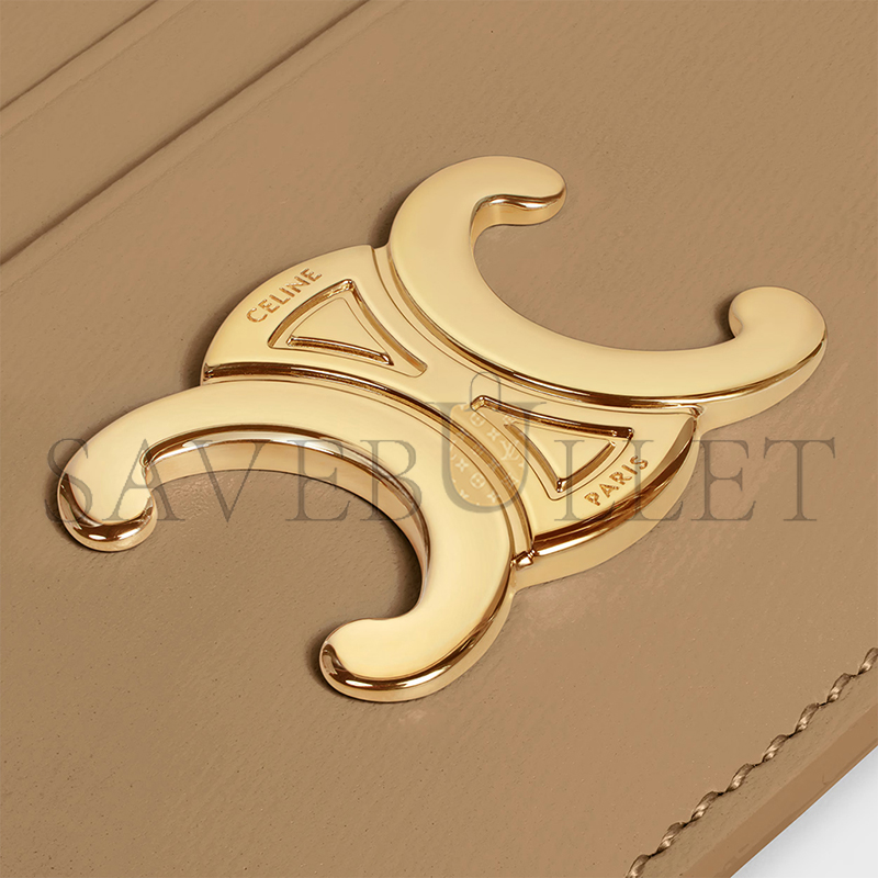 CELINE CARD HOLDER TRIOMPHE IN SHINY CALFSKIN 10L833DPV.18AE (11*8*0.3cm) CELINE CARD HOLDER TRIOMPHE IN SHINY CALFSKIN 10L833DPV.18AE (11*8*0.3cm)